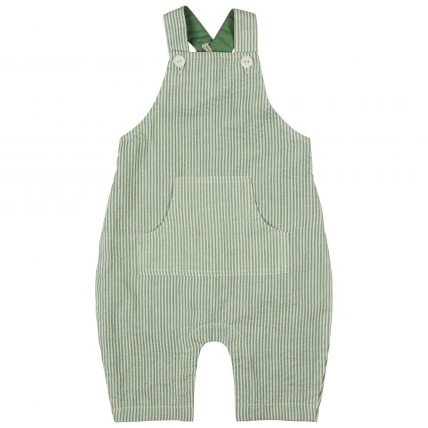 Organics Green Stripe Dungarees